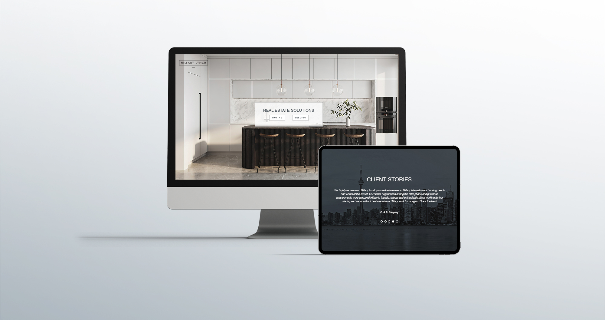 Realtor Site Desktop Mockup